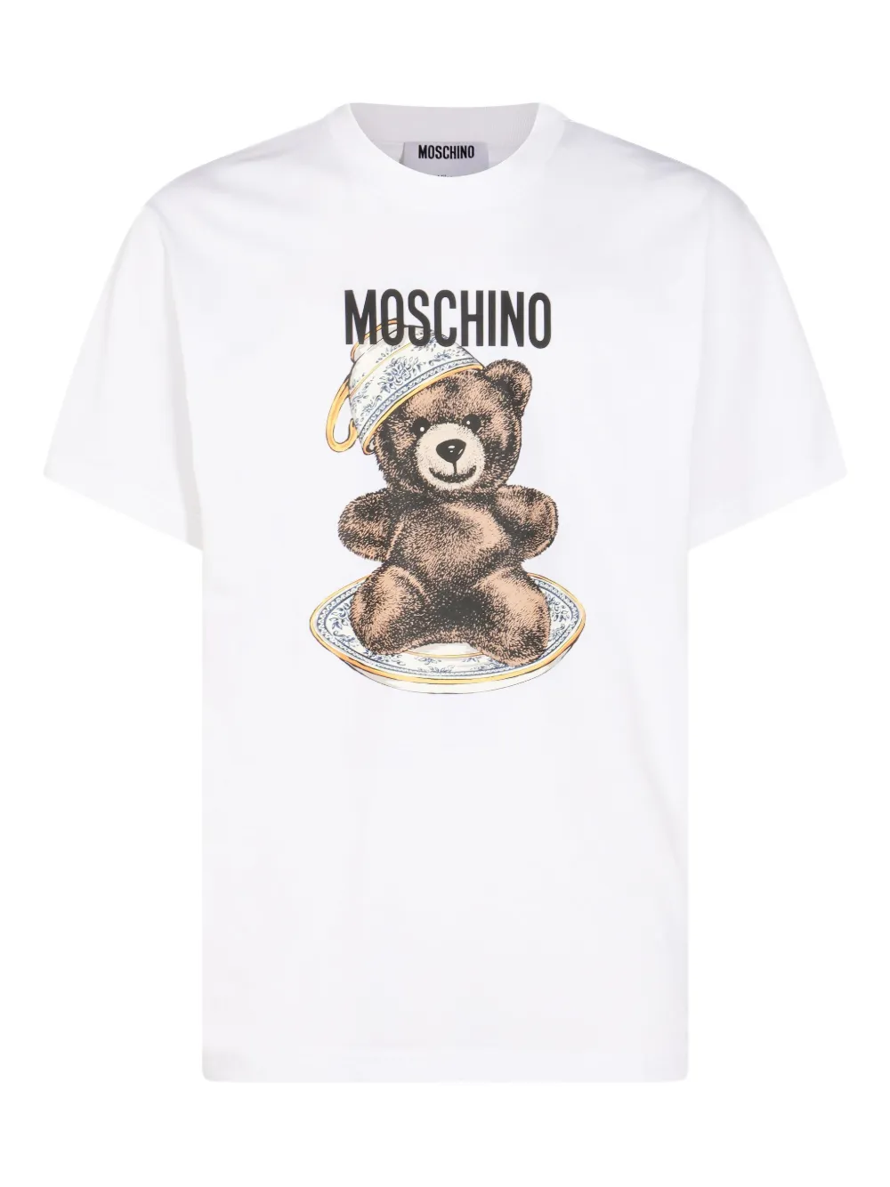 Moschino T-shirt met Teddy Bear-print Wit