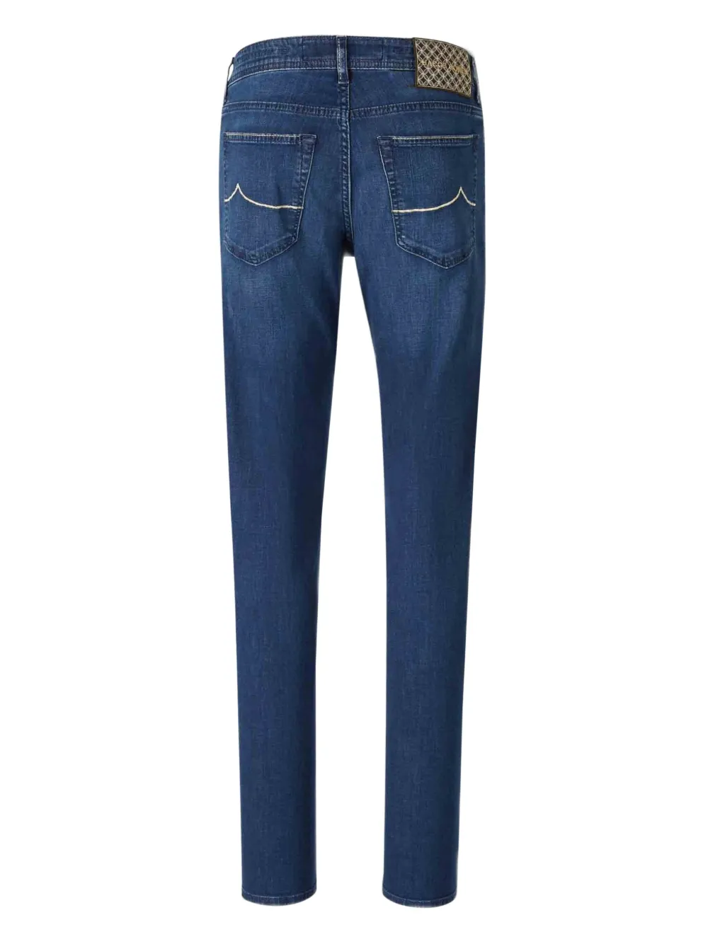 Jacob Cohën Slim-fit jeans met geborduurde patch - Blauw