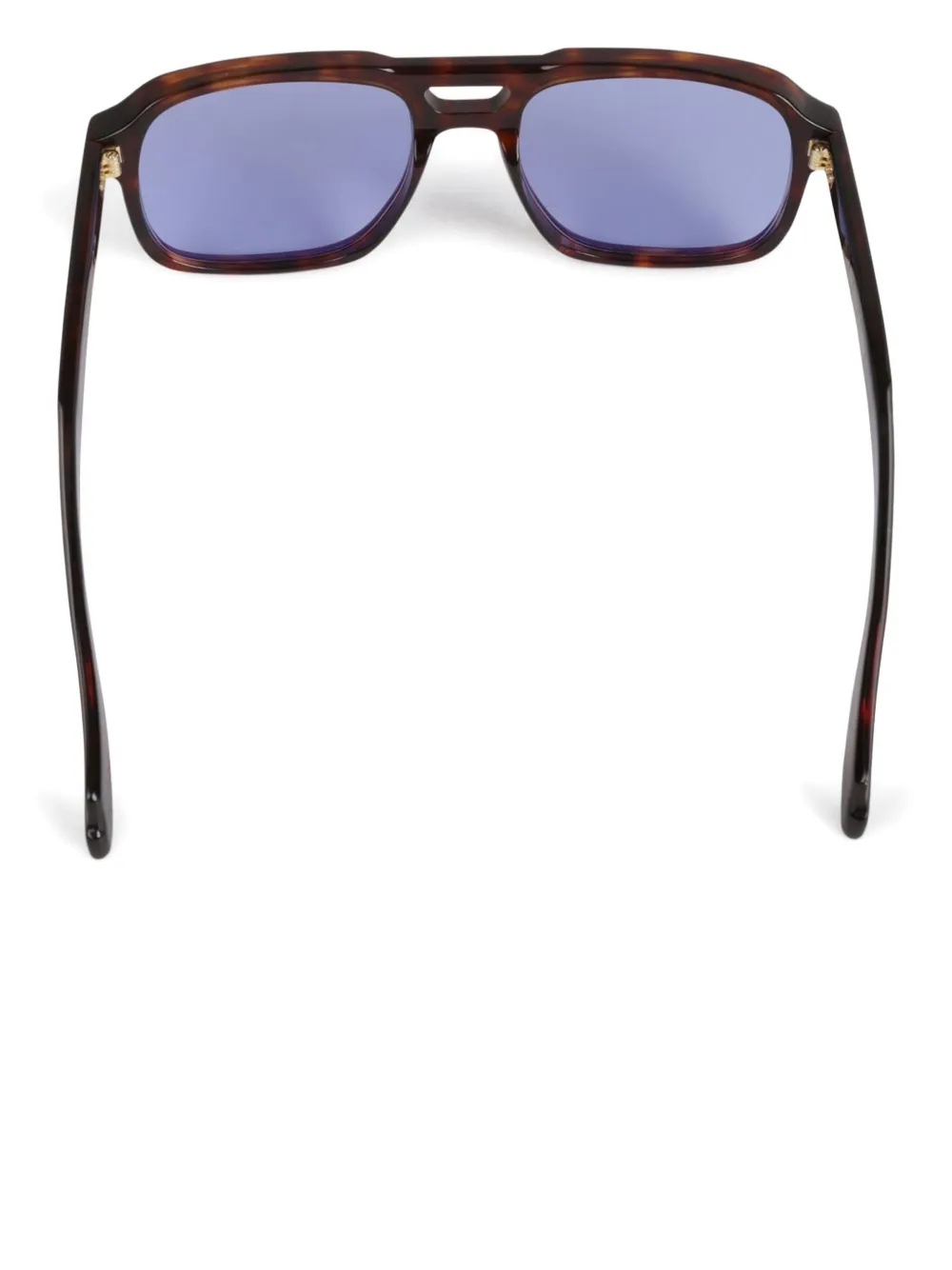 Cutler & Gross 1394 zonnebril met schildpadschild-design en vierkant montuur Bruin