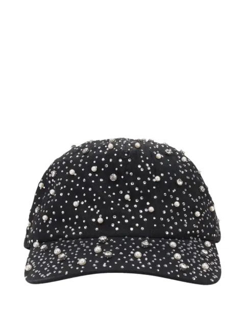 BIRTH OF ROYAL CHILD faux-pearl rhinestone baseball cap