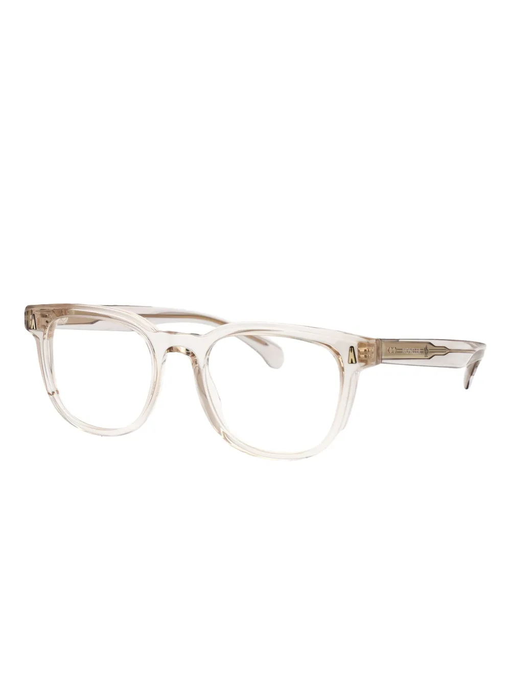 Moncler Eyewear Bril met rechthoekig montuur Wit
