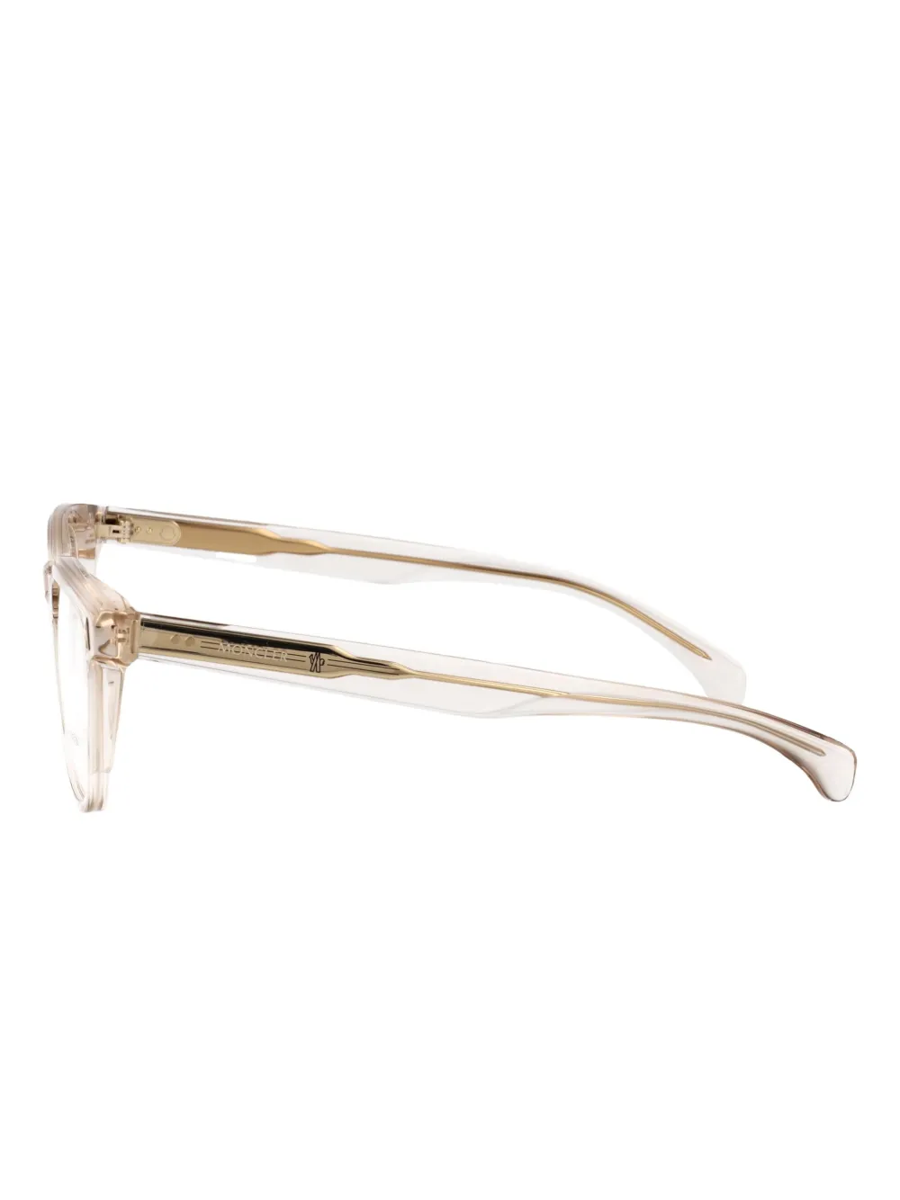 Moncler Eyewear Bril met rechthoekig montuur Wit