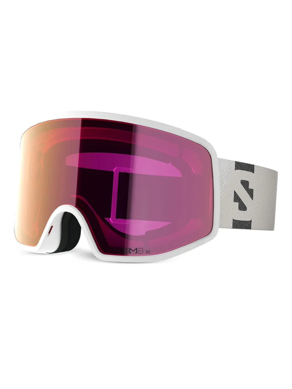 Salomon Sentry Pro S Sigma bril met cilindervormige glazen Wit
