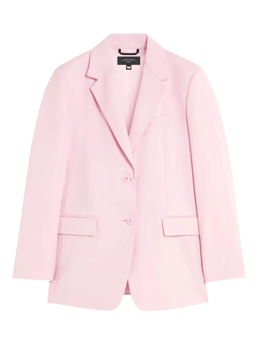 Weekend Max Mara Materia wollen blazer met gekerfde revers Roze