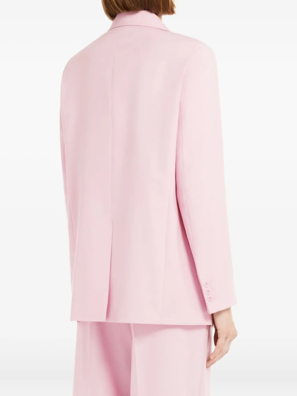 Weekend Max Mara Materia wollen blazer met gekerfde revers Roze