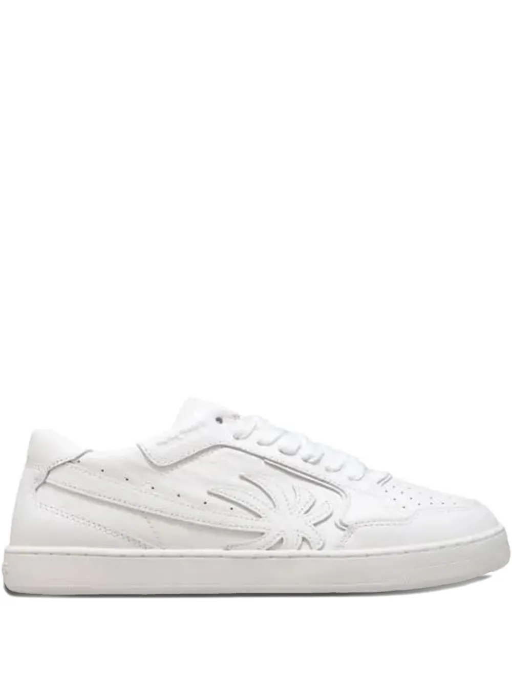 leather palm-tree sneakers