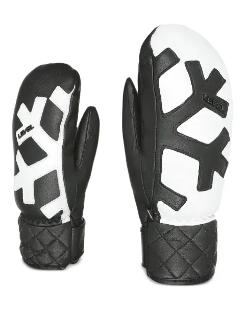 Level quilted-cuff snowflake mittens