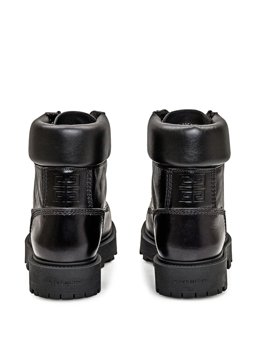 Givenchy lace-up leather boots Black