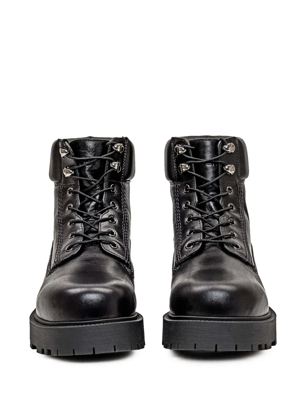 Givenchy lace-up leather boots Black