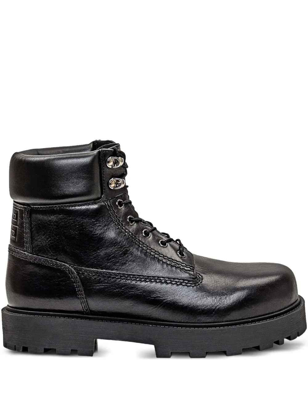 Givenchy lace-up leather boots Black