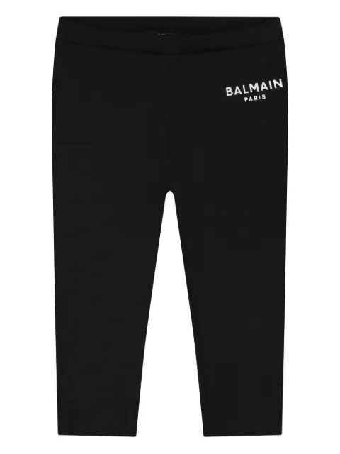 Balmain Kids Leggings mit Logo-Print
