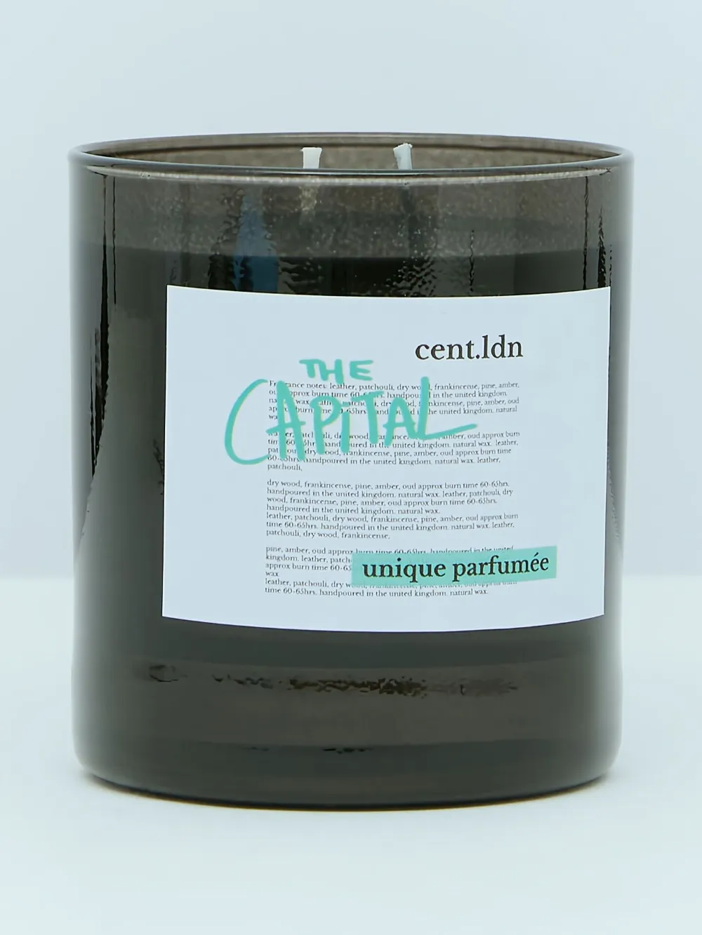 cent.ldn double-wick natural-wax candle - Nero