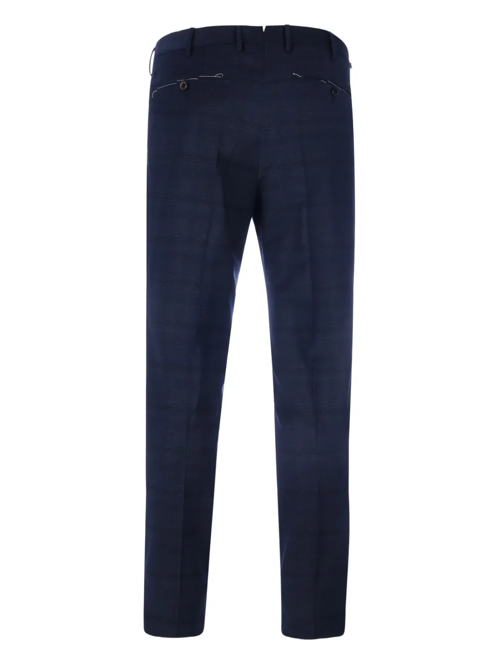 PT Torino wool checked trousers - Blauw