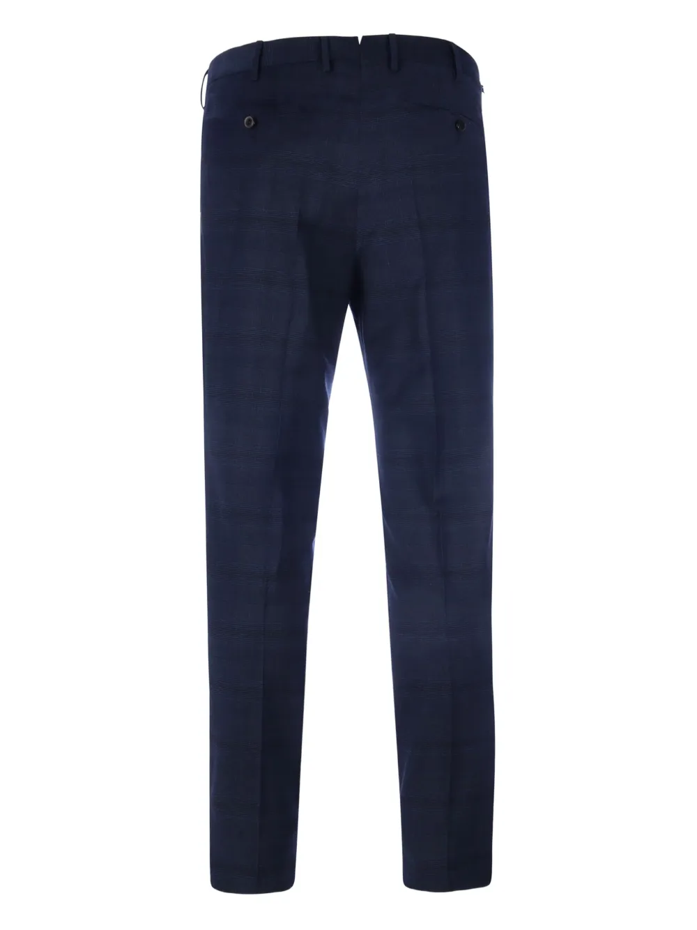 PT Torino Geruite wollen broek Blauw
