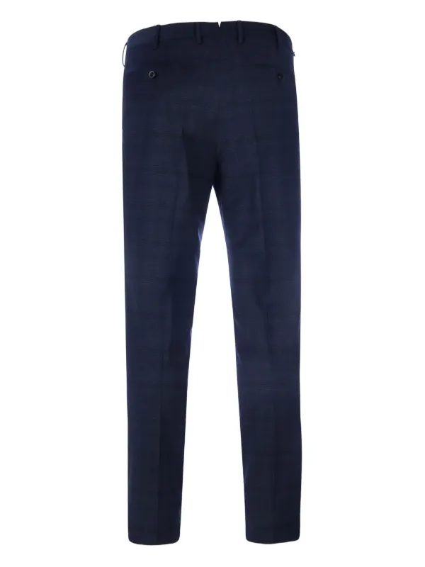 PT TORINO BLUE WOOL PANTS PT PANTALONI TORINO Navy Blue Virgin