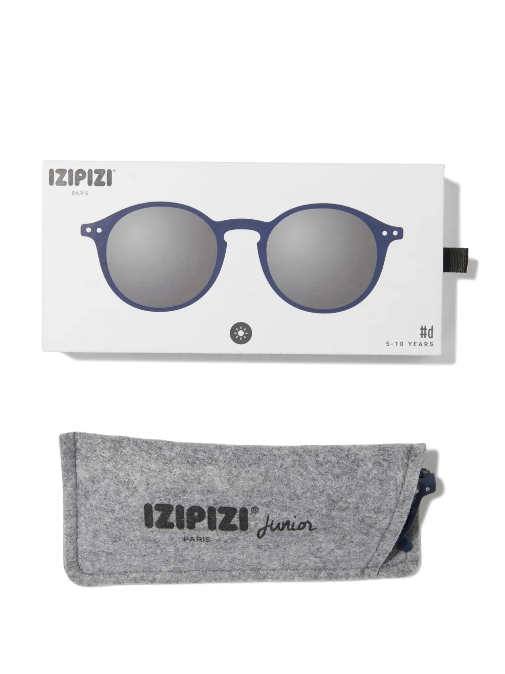 IZIPIZI KIDS Zonnebril met rond montuur Blauw