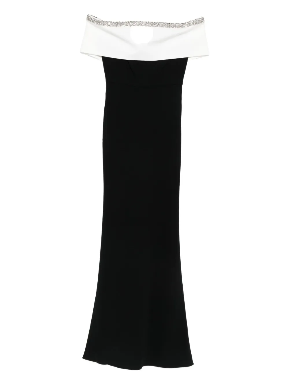 Roland Mouret embellished off-shoulder dress - ブラック Roland Mouret embellished off-shoulder dress - ブラック
