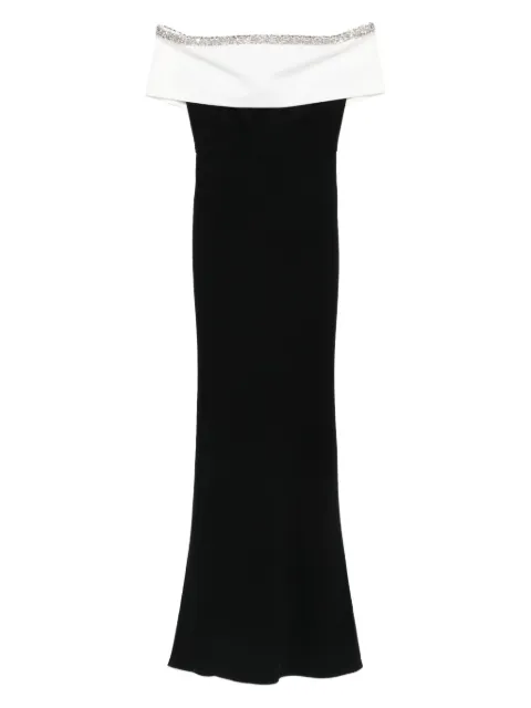 Roland Mouret embellished off-shoulder dress