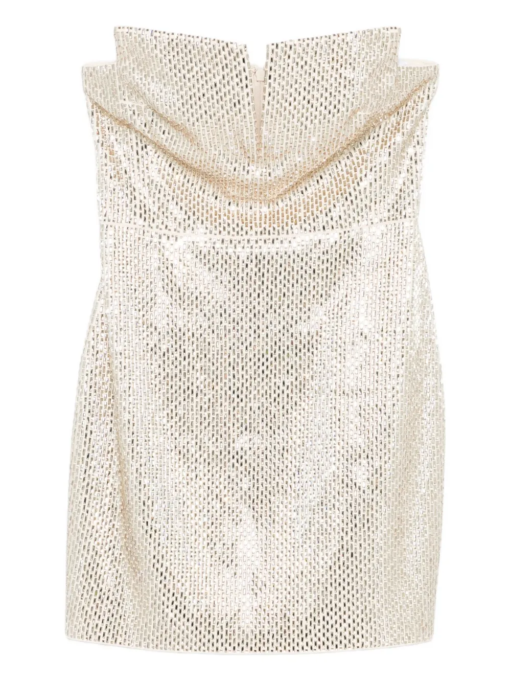 embellished strapless dress