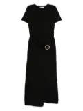 Simkhai belted draped dress - Black