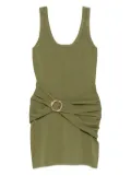 Simkhai belted draped dress - Green