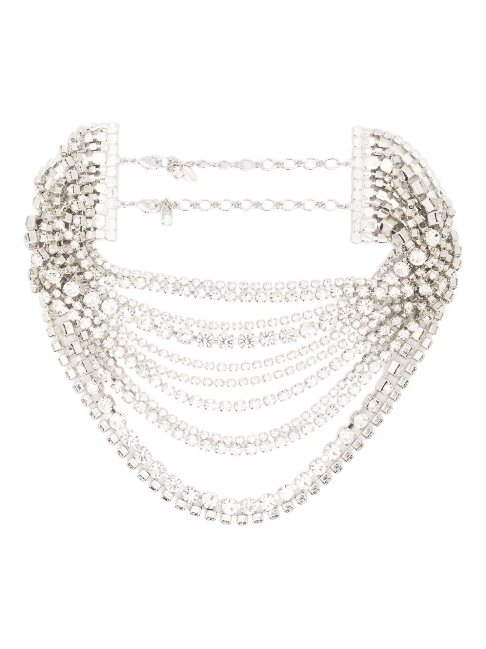 Magda Butrym Crystal-embellished Necklace In Silver