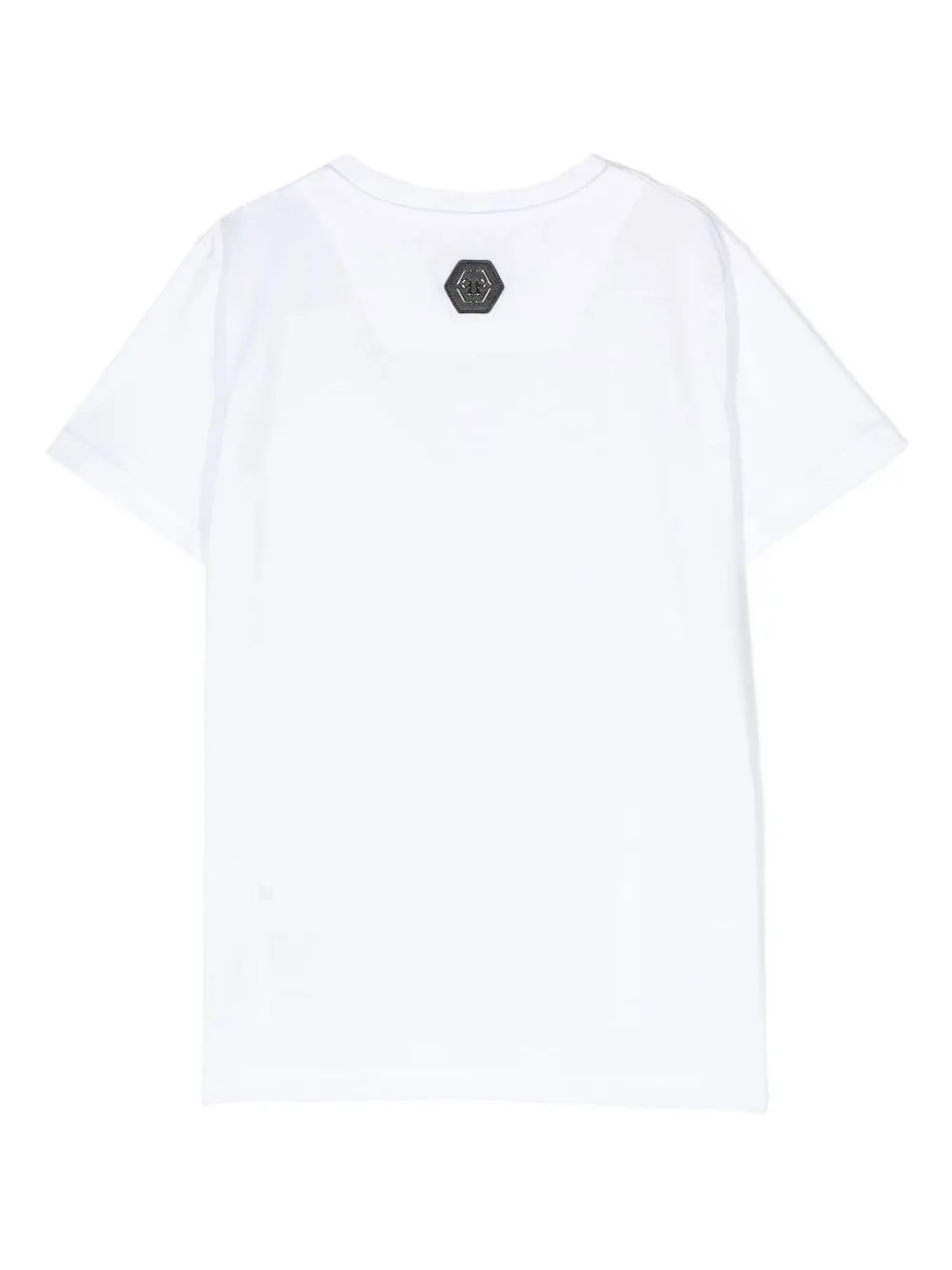 Philipp Plein Junior bear-print cotton T-shirt Wit