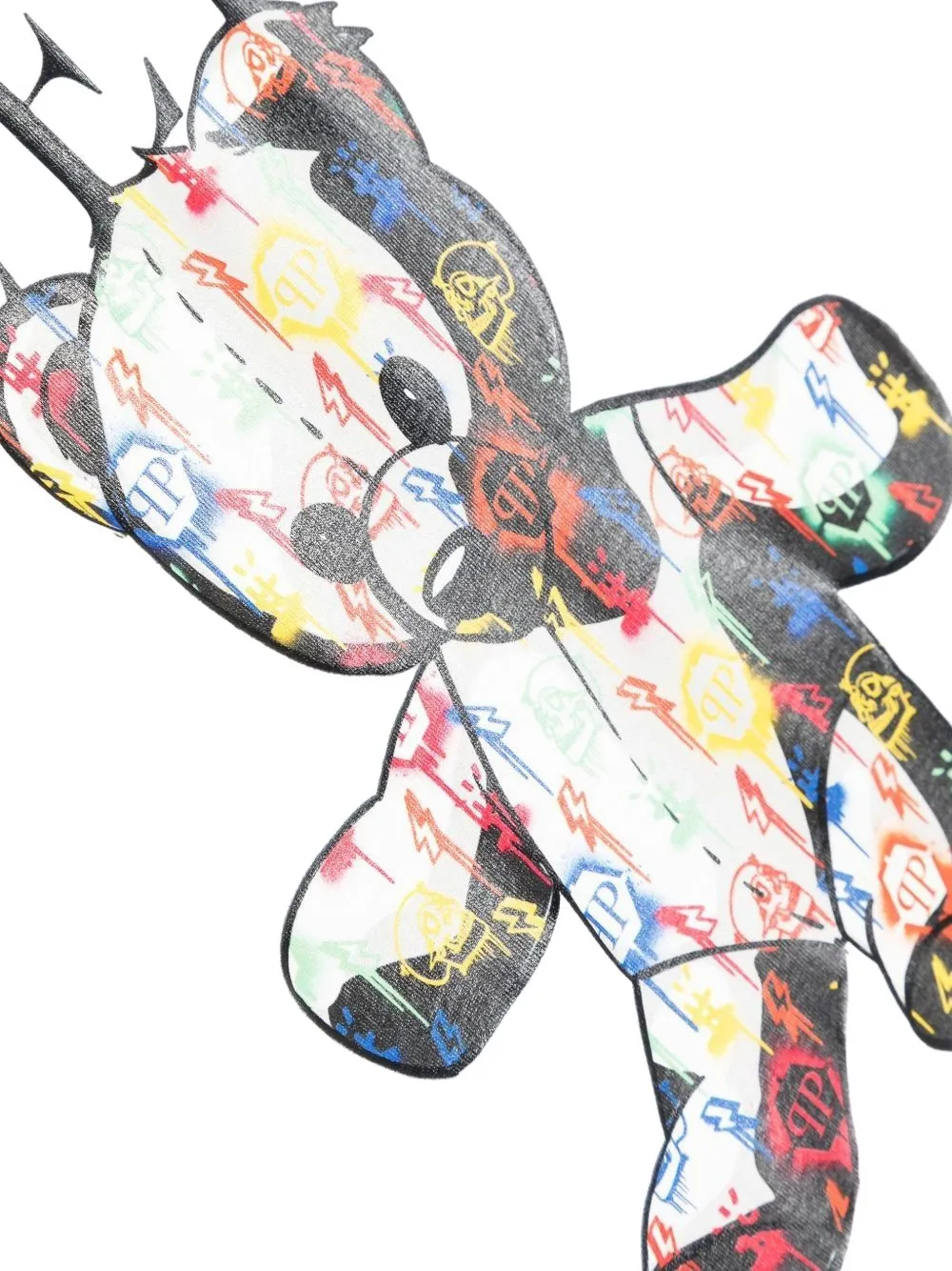 Philipp Plein Junior bear-print cotton T-shirt Wit