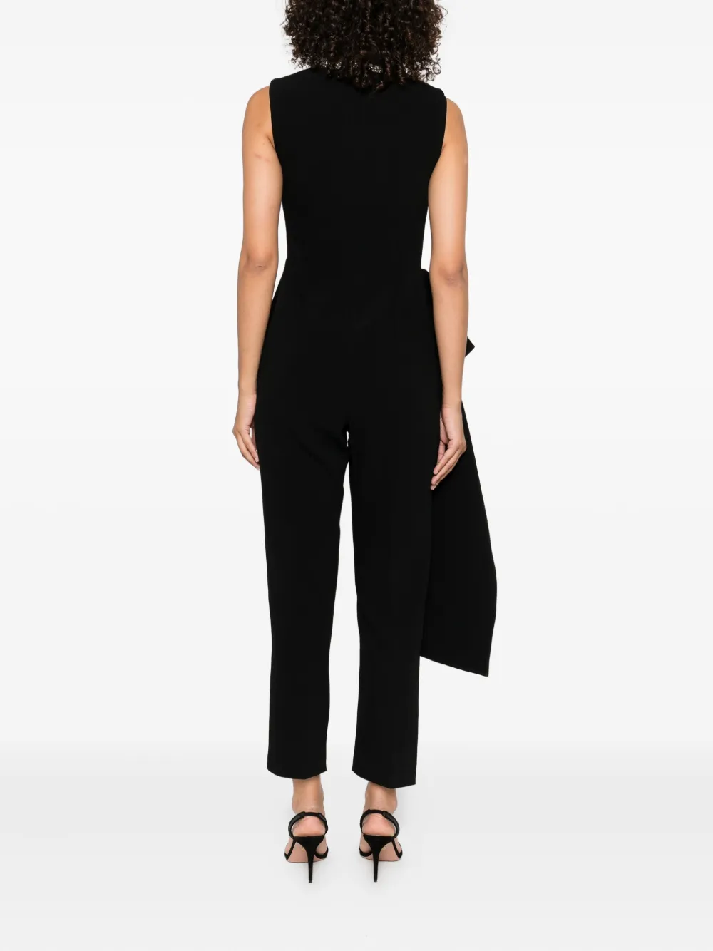 Roland Mouret embellished peplum jumpsuit Zwart