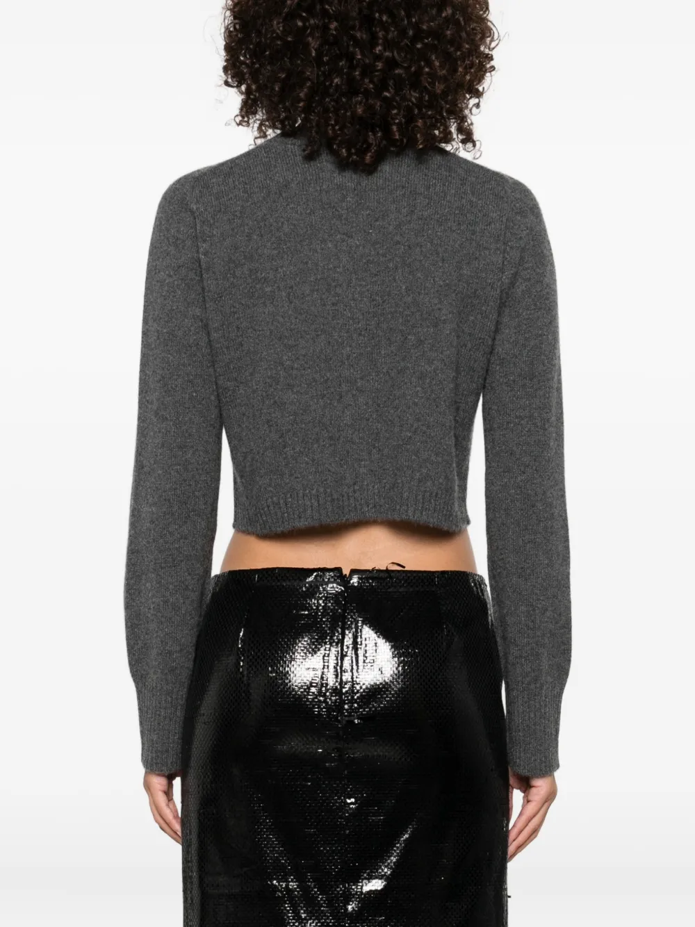 LouLou de Saison Zephir button-front cashmere cardigan Grijs