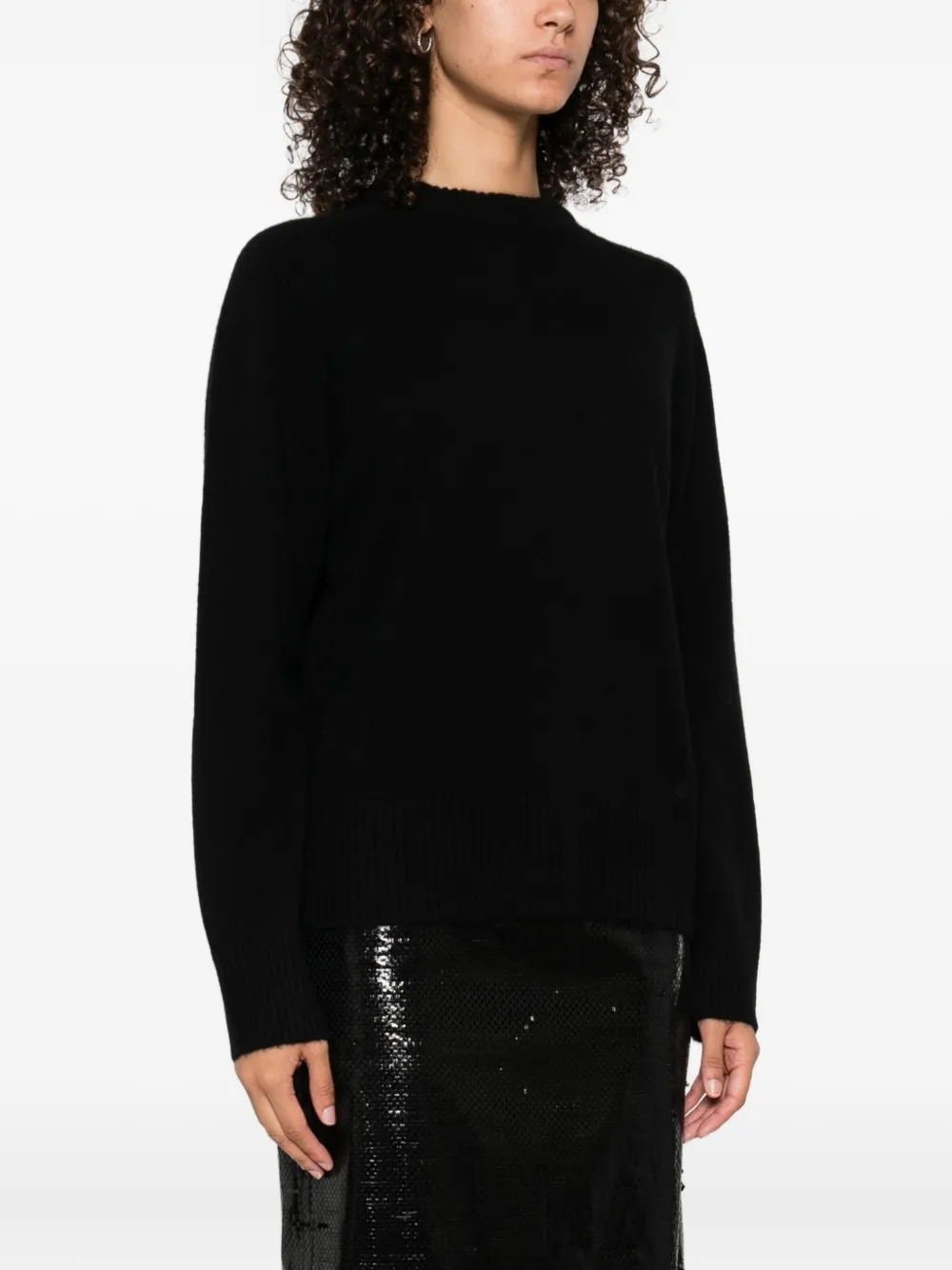 LouLou de Saison Baltra LDS cashmere sweater Zwart