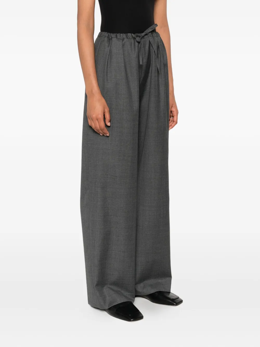LouLou de Saison drawstring wool trousers Grijs
