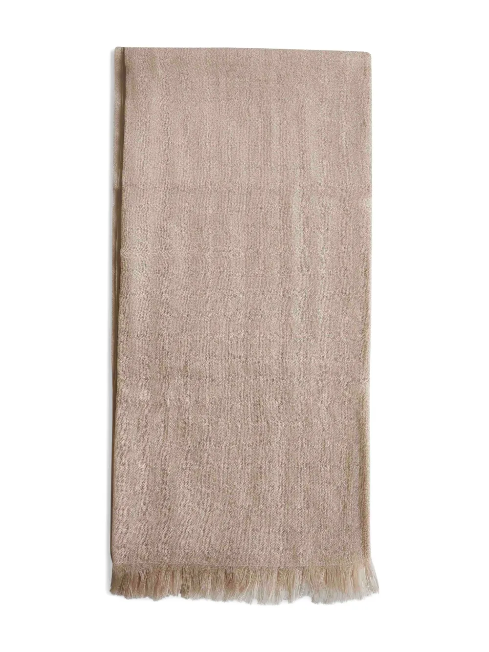 Brunello Cucinelli fringed scarf Beige
