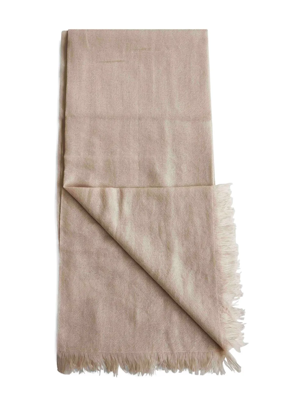 Brunello Cucinelli fringed scarf Beige