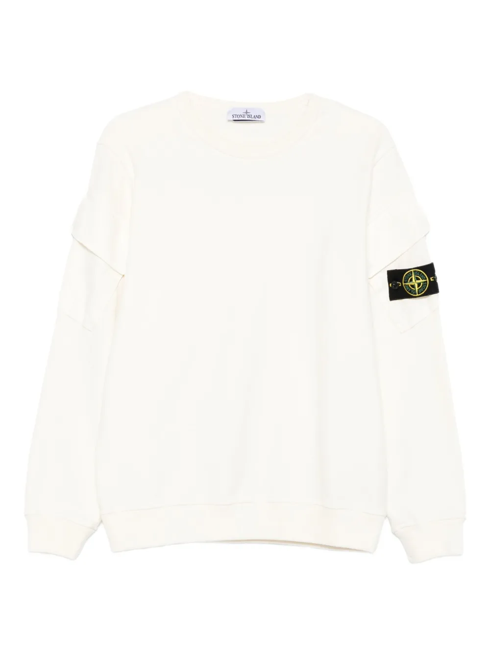 Stone Island 6100008 katoenen sweater met opgestikte zak Beige