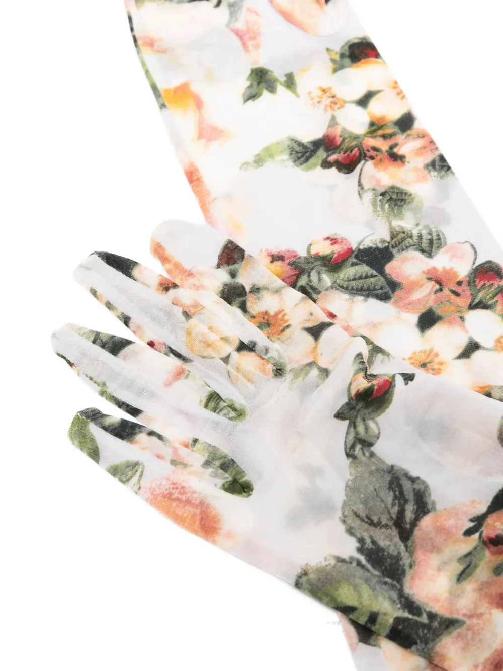 Magda Butrym Handschoenen met bloemenprint Beige