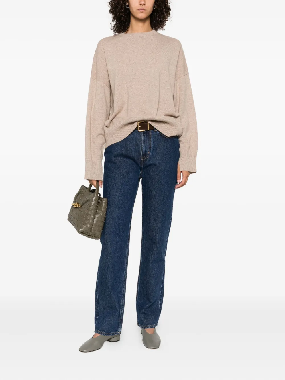 LouLou de Saison Anaa LDS cashmere sweater Beige