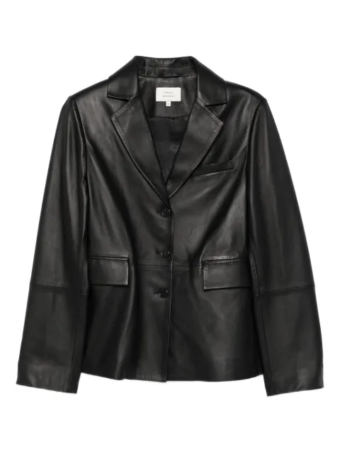 LouLou de Saison Aldo notched-lapel leather jacket