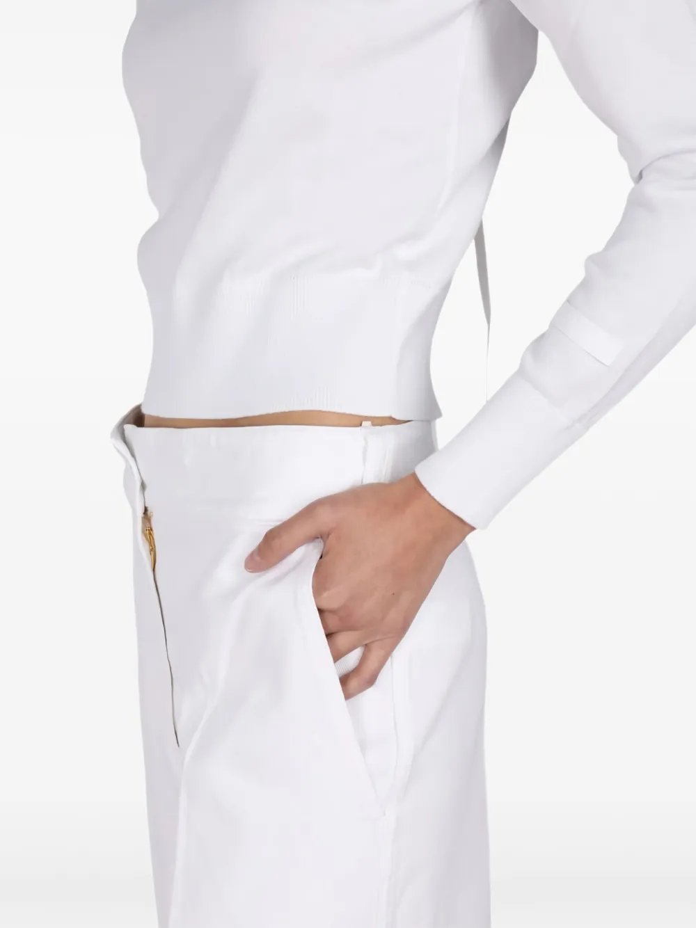 Patou Tie-back Top In White