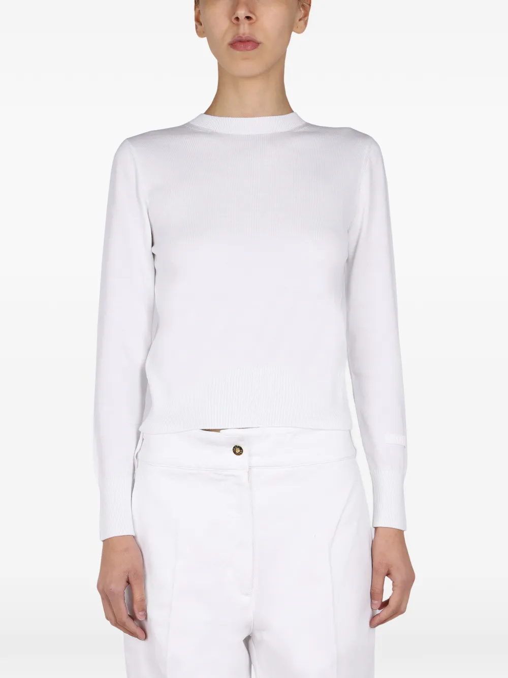 Patou tie-back top - Bianco