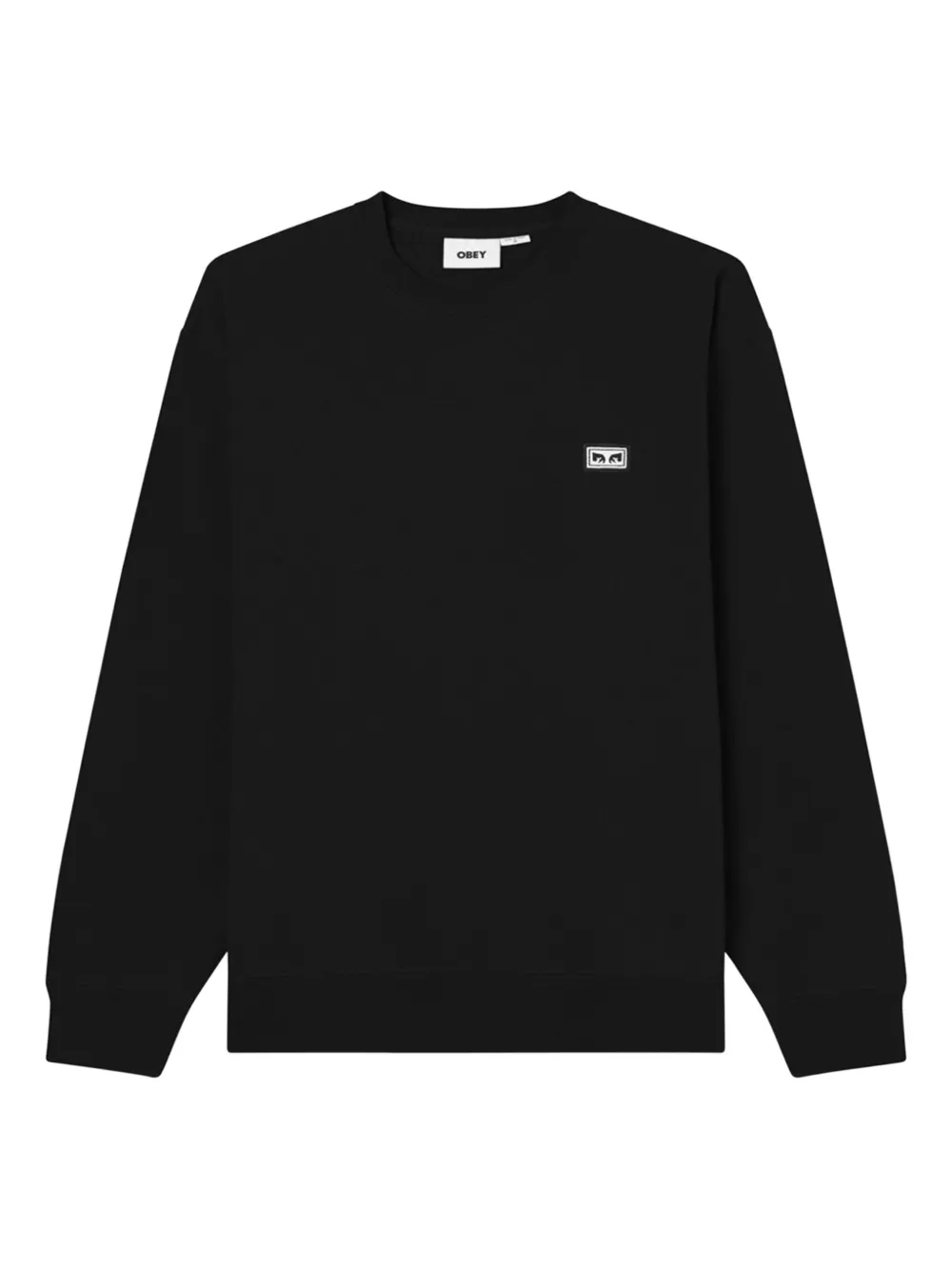 Obey Moletom com patch de logo | Preto | Image 1