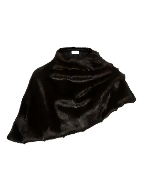 Magda Butrym draped faux-fur cape