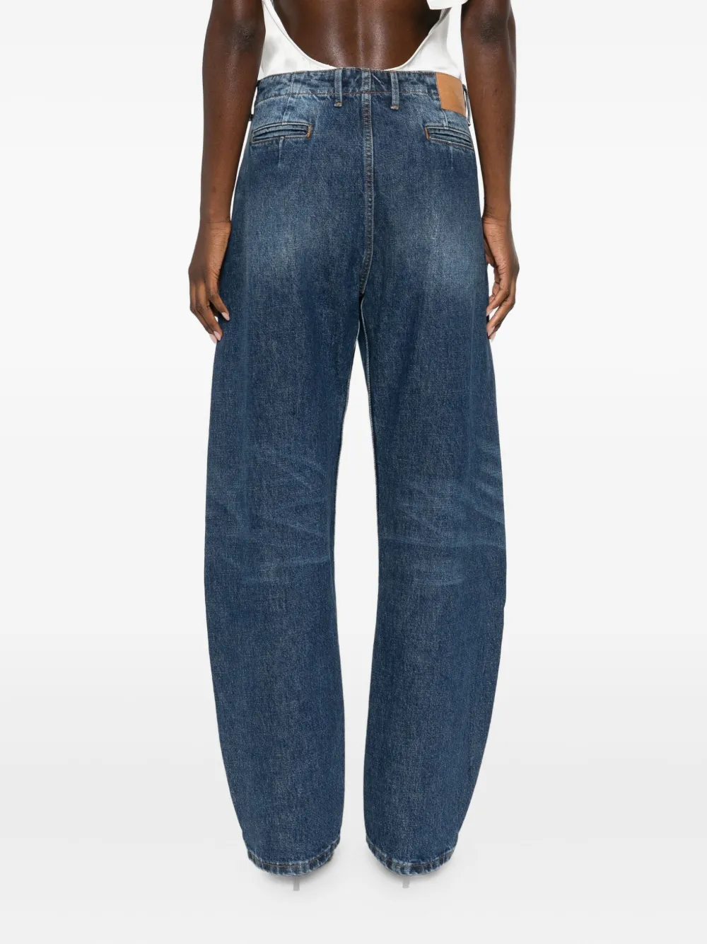 Magda Butrym Seam-detailing Jeans In Blue