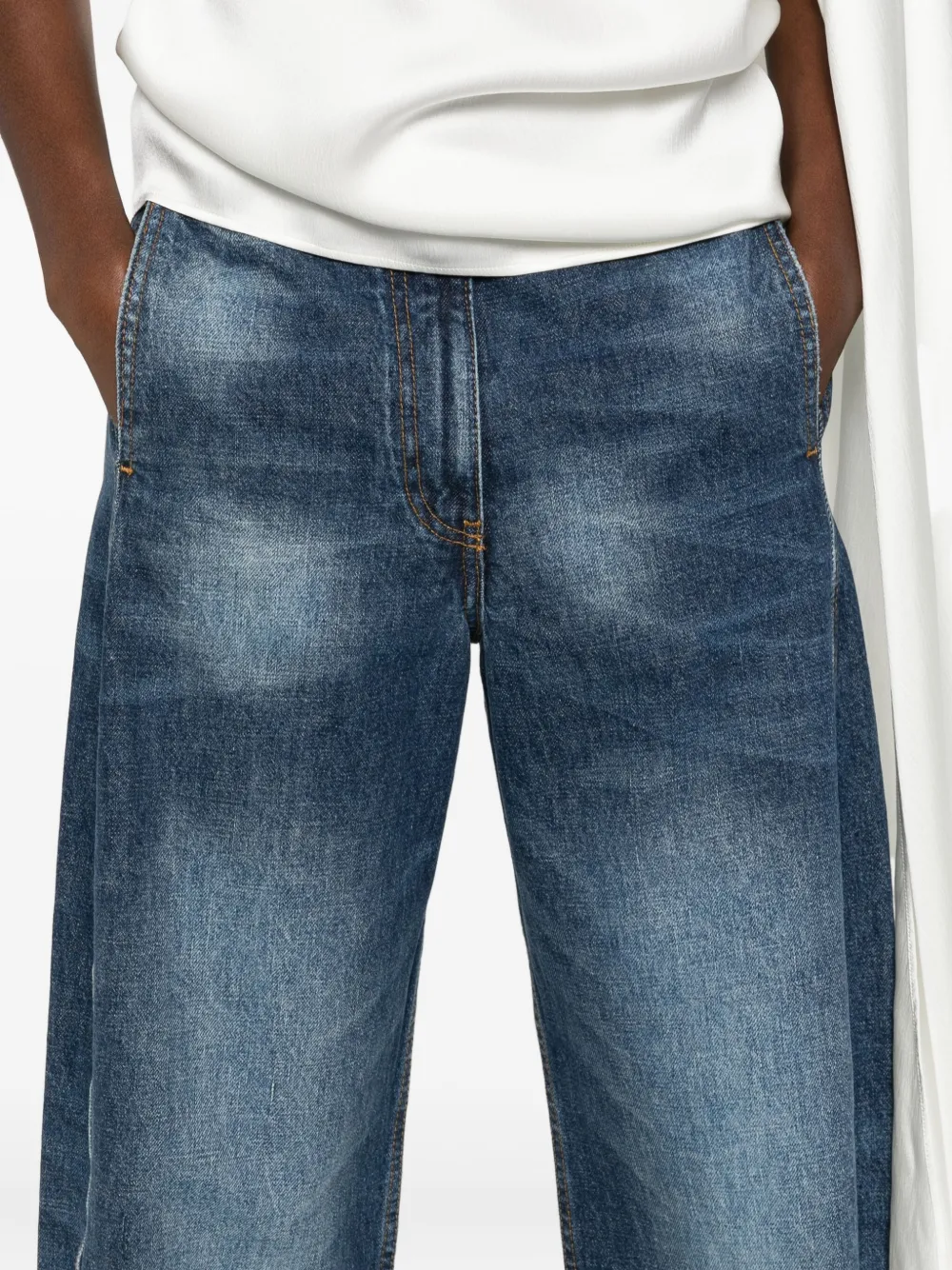 Magda Butrym Seam-detailing Jeans In Blue