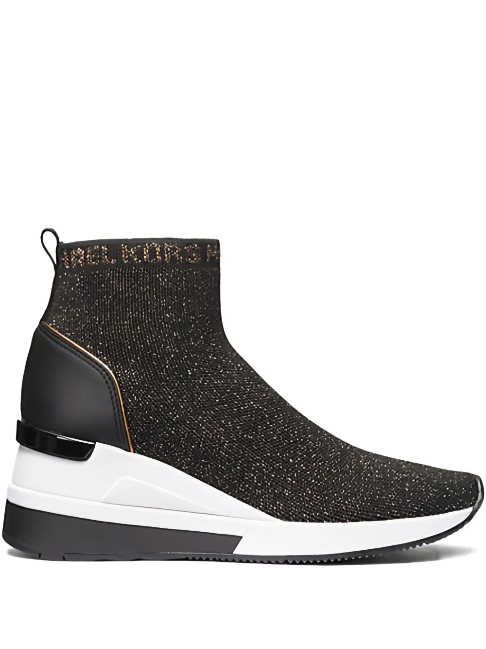 Michael Kors 38mm logo-lettering sneakers Zwart