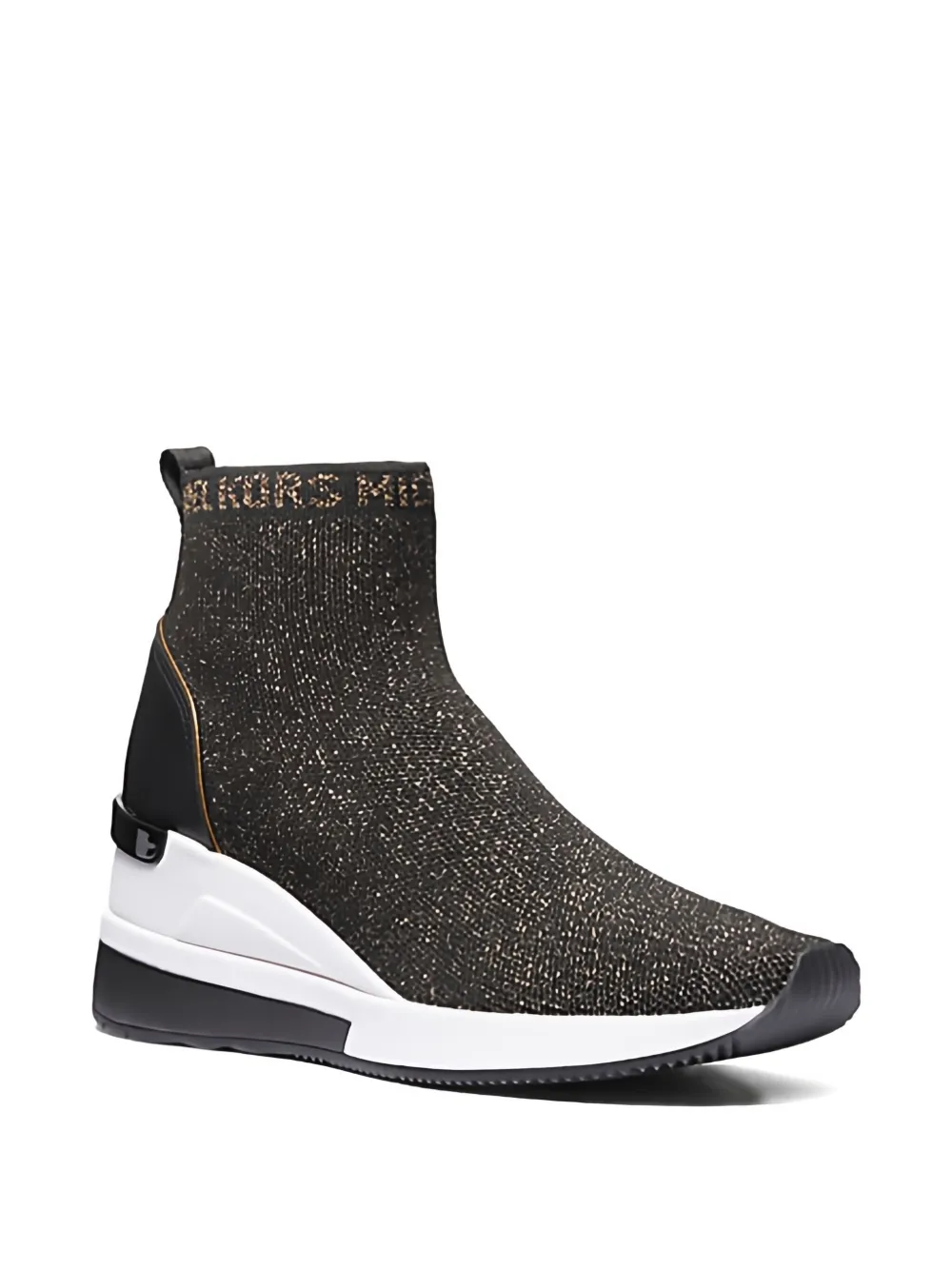 Michael Michael Kors 38mm logo-lettering sneakers - Zwart