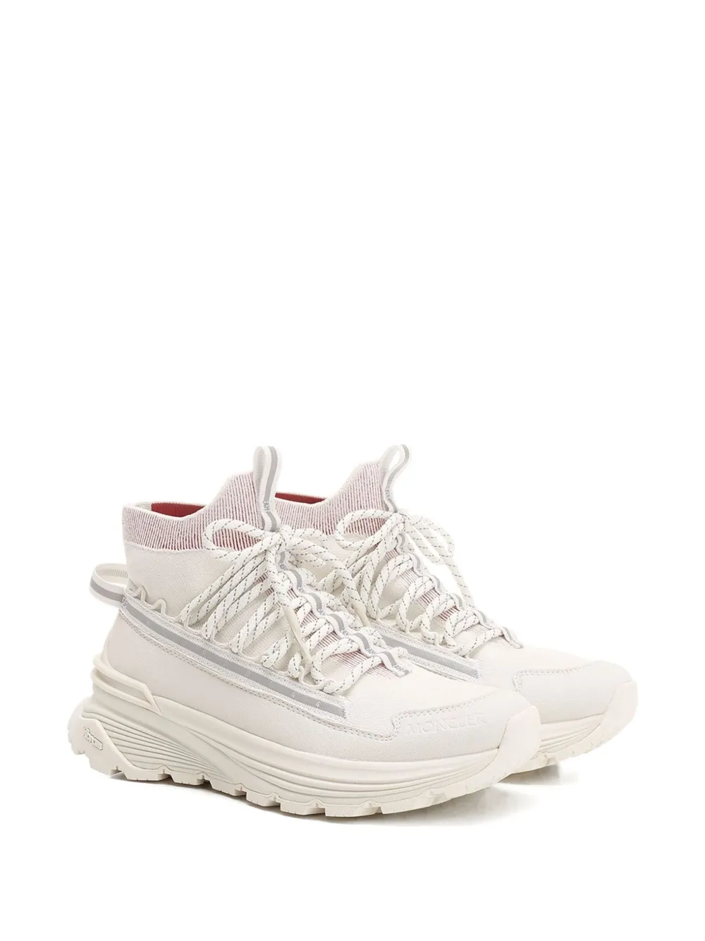 Moncler Monte Runner lace-up high-top sneakers - Beige