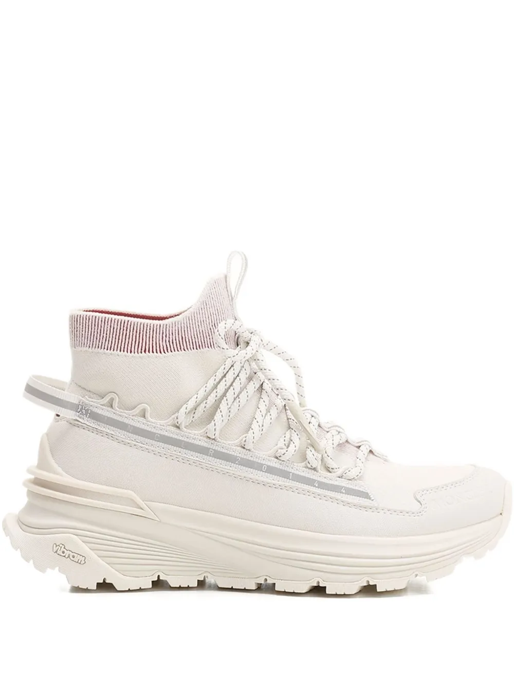 Moncler Monte Runner lace-up high-top sneakers Beige