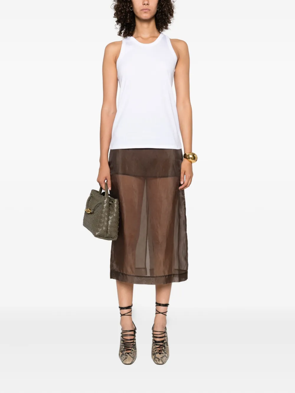 LouLou de Saison Poso LDS tank top Wit