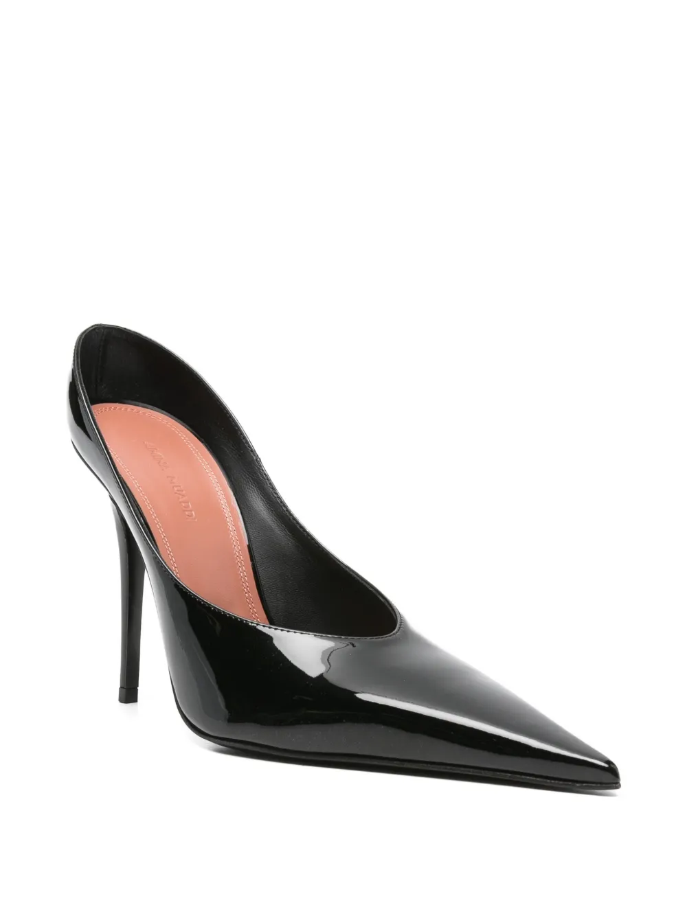 Amina Muaddi 105mm Anok heeled pumps Zwart